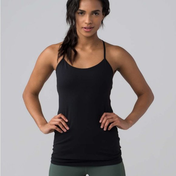LULULEMON 🍋 Power Pose Tank Sz. 4 - Black / Light A/B Cups - Picture 4 of 10
